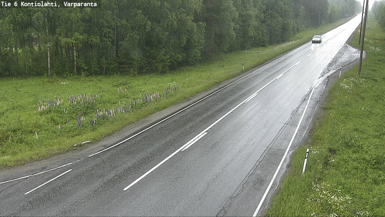 Weather Camera Image Road 6 Kontiolahti, Varparanta, Kontiolahti, Pohjois-Karjala