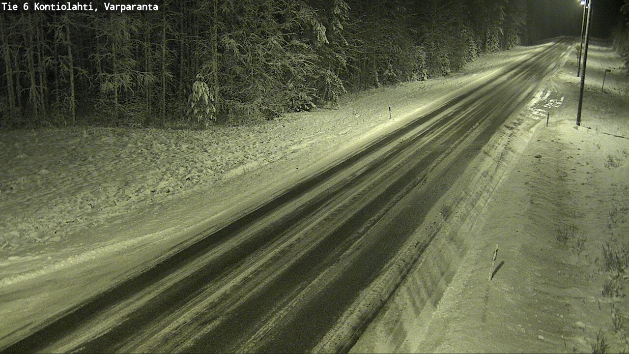 Weather Camera Image Väg 6 Kontiolax, Varparanta, Kontiolahti, Pohjois-Karjala