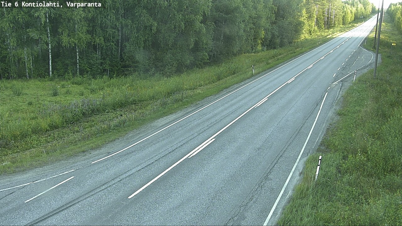 Weather Camera Image Road 6 Kontiolahti, Varparanta, Kontiolahti, Pohjois-Karjala
