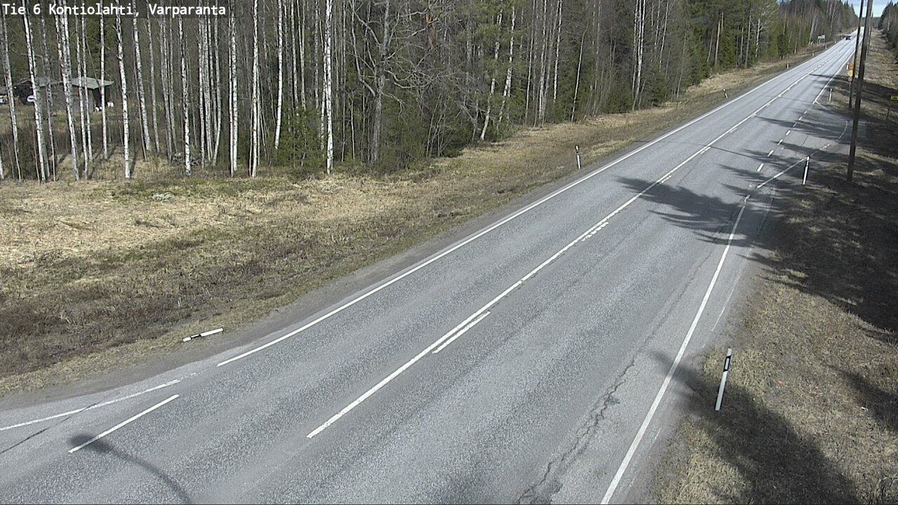Weather Camera Image Väg 6 Kontiolax, Varparanta, Kontiolahti, Pohjois-Karjala