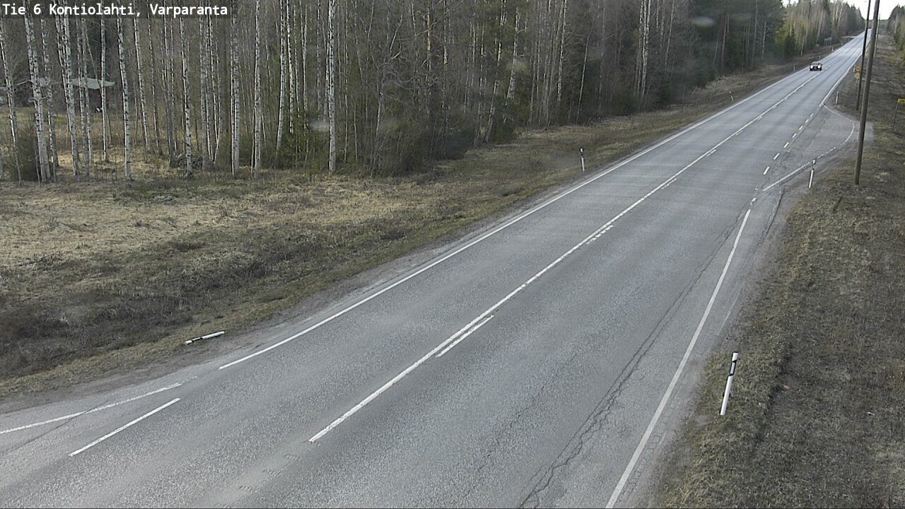 Weather Camera Image Väg 6 Kontiolax, Varparanta, Kontiolahti, Pohjois-Karjala