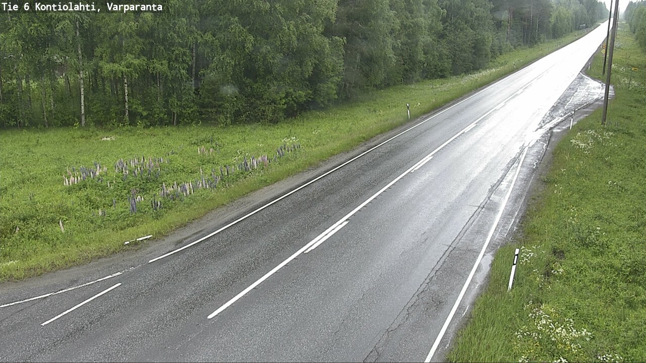 Weather Camera Image Road 6 Kontiolahti, Varparanta, Kontiolahti, Pohjois-Karjala