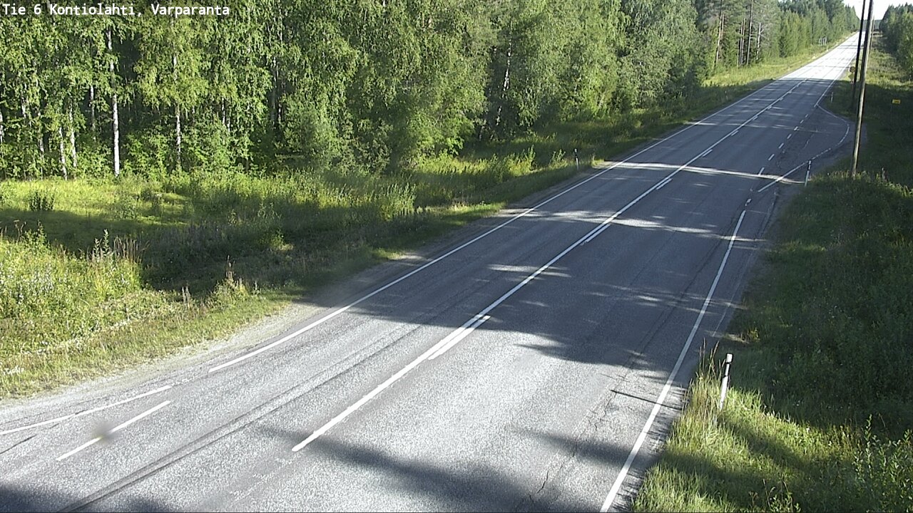 Weather Camera Image Road 6 Kontiolahti, Varparanta, Kontiolahti, Pohjois-Karjala