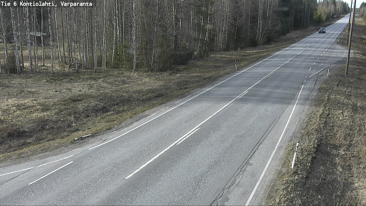 Weather Camera Image Väg 6 Kontiolax, Varparanta, Kontiolahti, Pohjois-Karjala