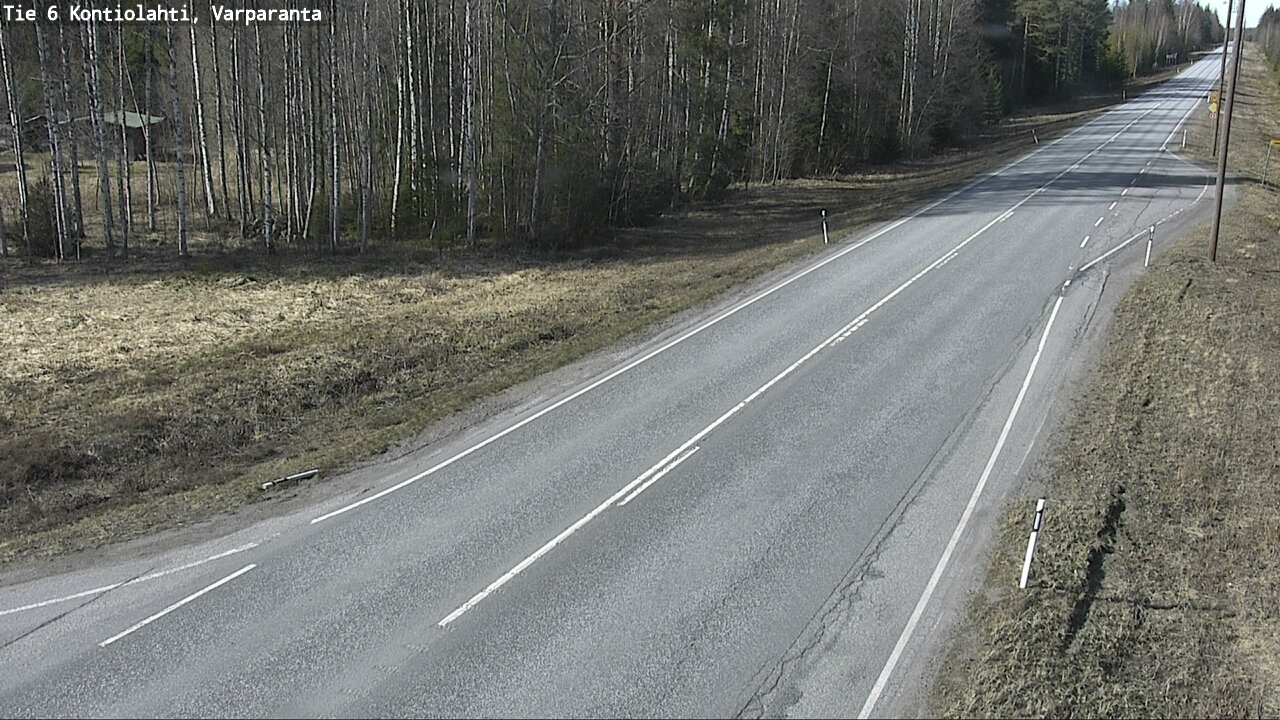 Weather Camera Image Väg 6 Kontiolax, Varparanta, Kontiolahti, Pohjois-Karjala