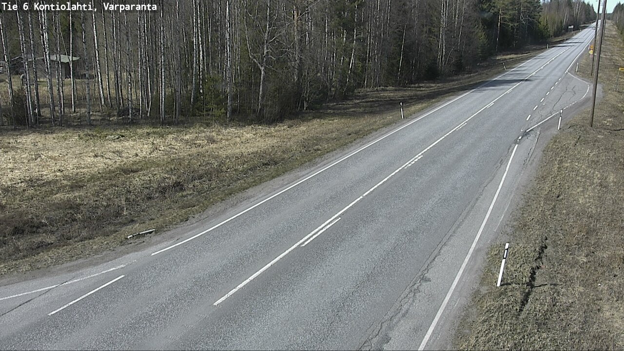 Weather Camera Image Väg 6 Kontiolax, Varparanta, Kontiolahti, Pohjois-Karjala