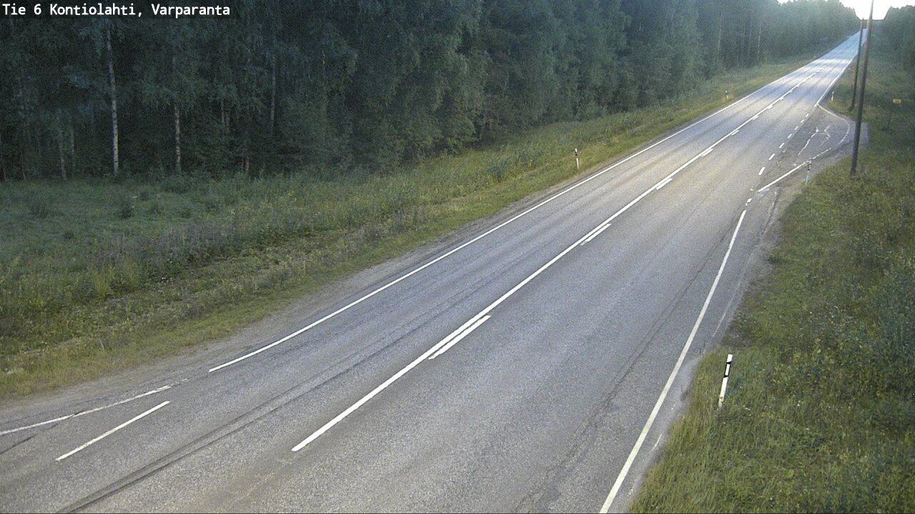 Weather Camera Image Road 6 Kontiolahti, Varparanta, Kontiolahti, Pohjois-Karjala