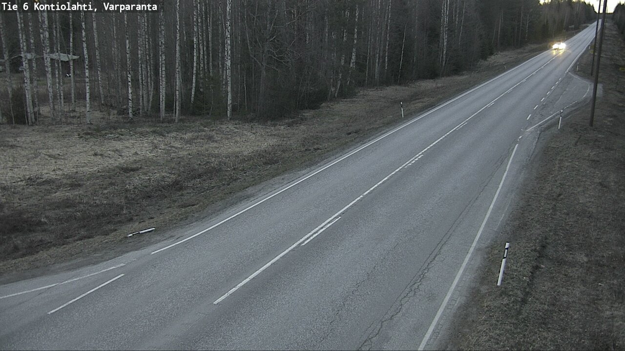 Weather Camera Image Väg 6 Kontiolax, Varparanta, Kontiolahti, Pohjois-Karjala