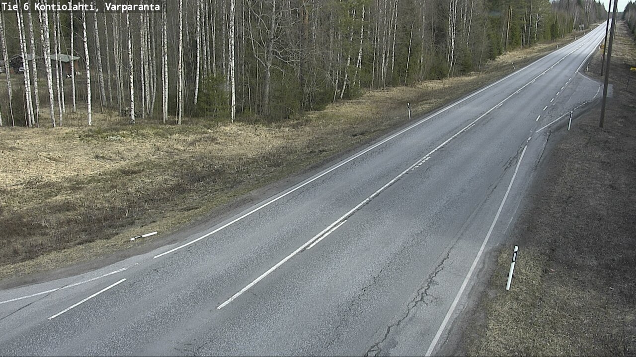 Weather Camera Image Väg 6 Kontiolax, Varparanta, Kontiolahti, Pohjois-Karjala
