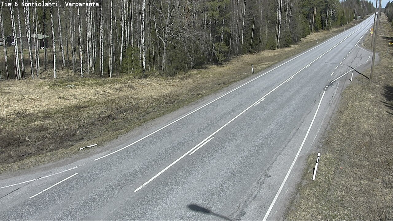 Weather Camera Image Road 6 Kontiolahti, Varparanta, Kontiolahti, Pohjois-Karjala