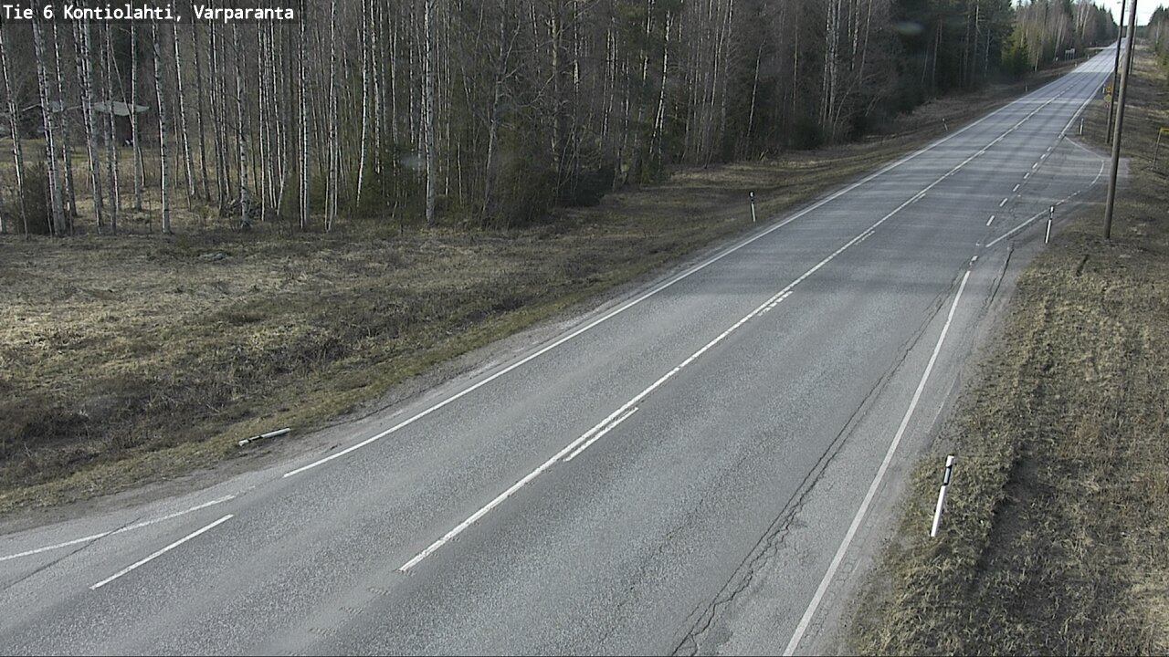 Weather Camera Image Väg 6 Kontiolax, Varparanta, Kontiolahti, Pohjois-Karjala