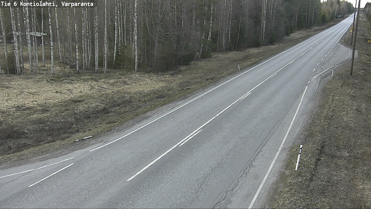 Weather Camera Image Väg 6 Kontiolax, Varparanta, Kontiolahti, Pohjois-Karjala