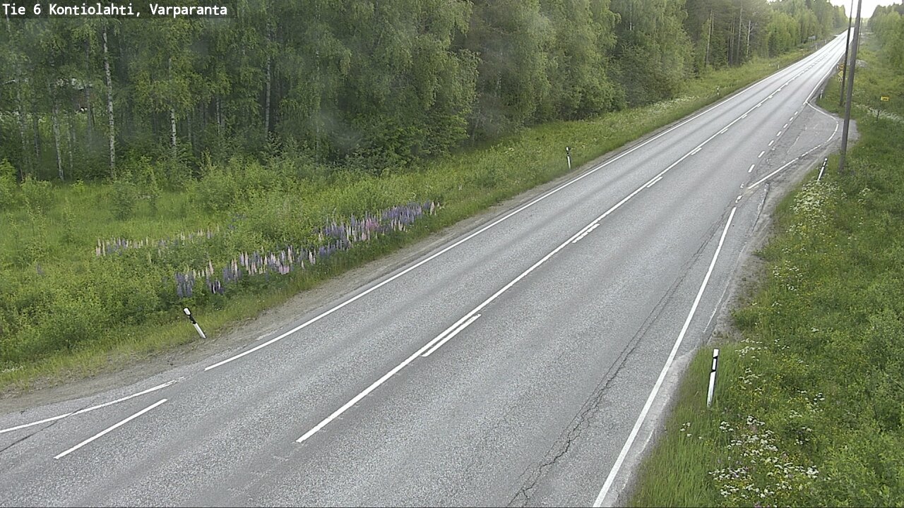 Weather Camera Image Road 6 Kontiolahti, Varparanta, Kontiolahti, Pohjois-Karjala