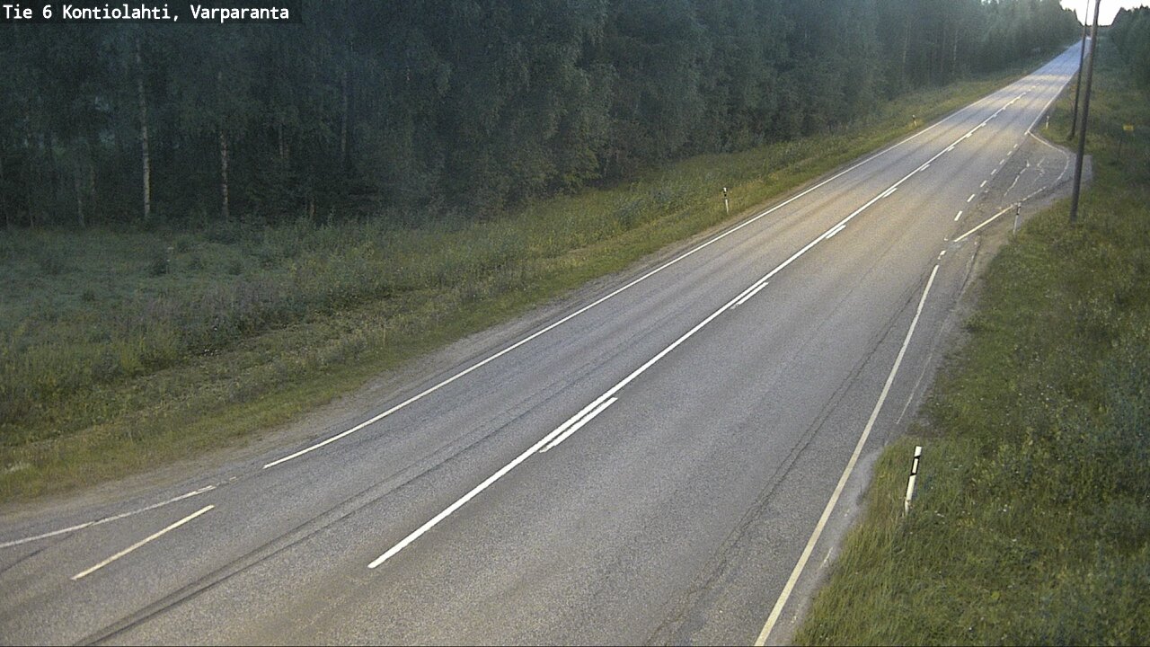 Weather Camera Image Road 6 Kontiolahti, Varparanta, Kontiolahti, Pohjois-Karjala
