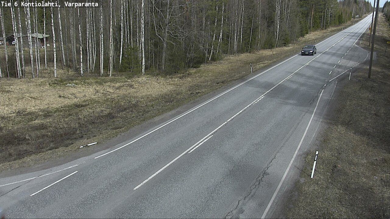 Weather Camera Image Väg 6 Kontiolax, Varparanta, Kontiolahti, Pohjois-Karjala