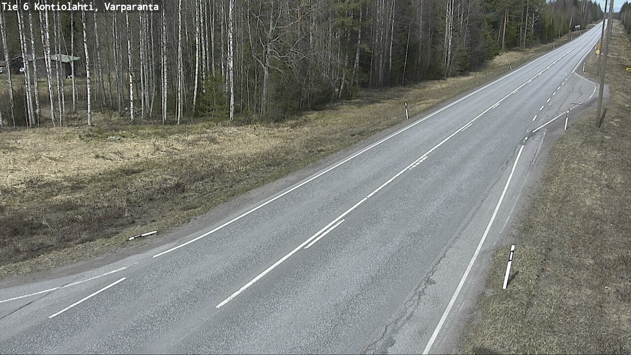 Weather Camera Image Väg 6 Kontiolax, Varparanta, Kontiolahti, Pohjois-Karjala