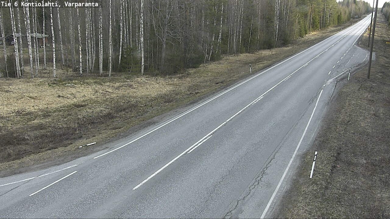 Weather Camera Image Road 6 Kontiolahti, Varparanta, Kontiolahti, Pohjois-Karjala