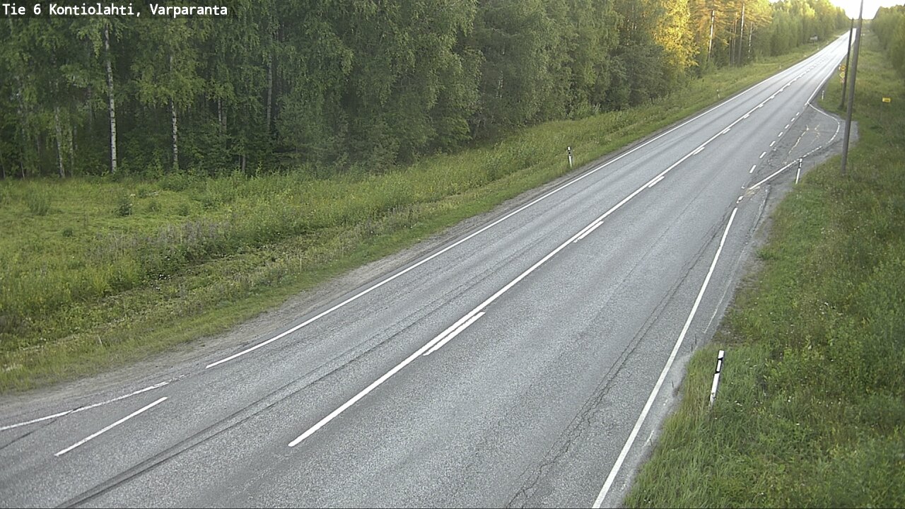 Weather Camera Image Road 6 Kontiolahti, Varparanta, Kontiolahti, Pohjois-Karjala