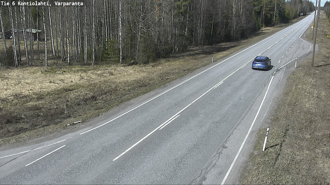 Weather Camera Image Väg 6 Kontiolax, Varparanta, Kontiolahti, Pohjois-Karjala