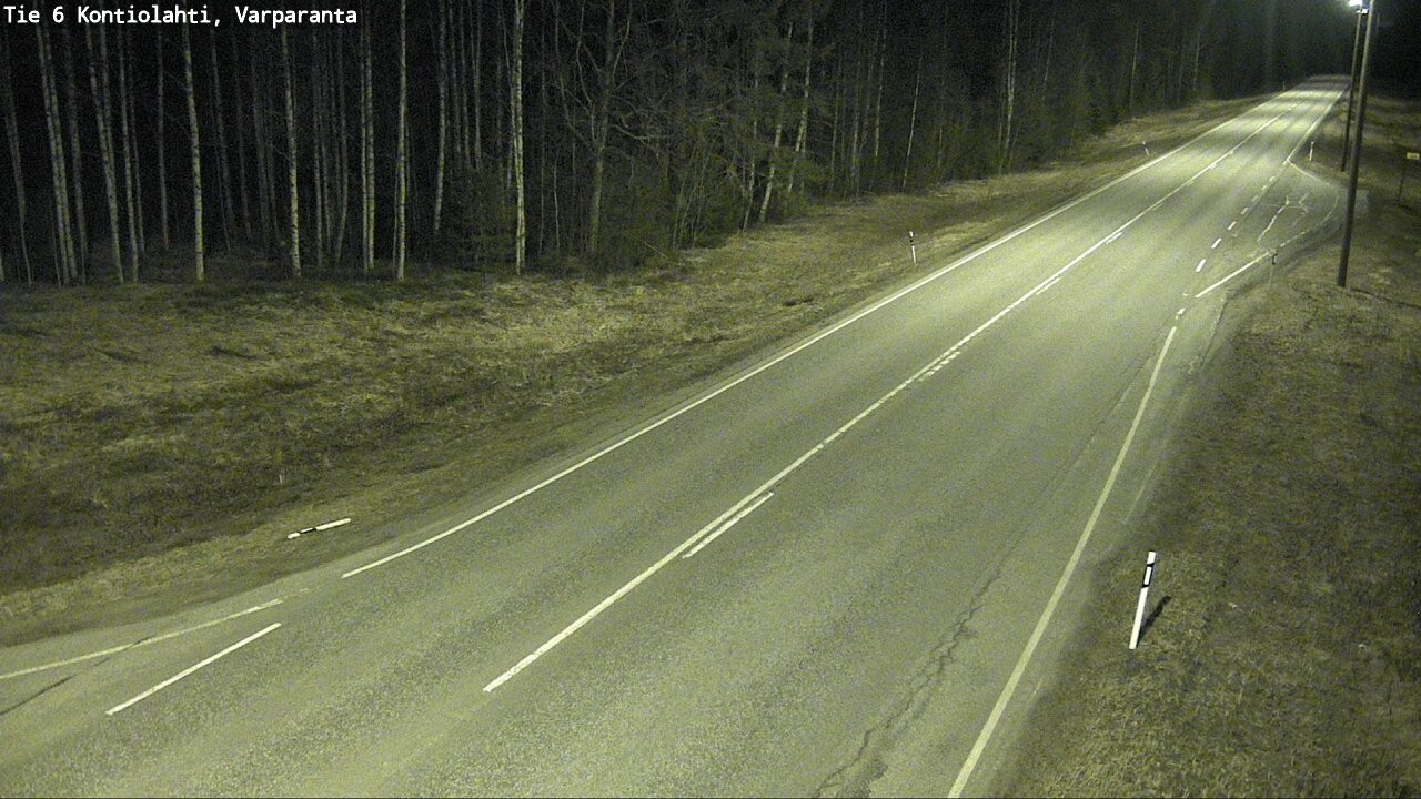 Weather Camera Image Väg 6 Kontiolax, Varparanta, Kontiolahti, Pohjois-Karjala