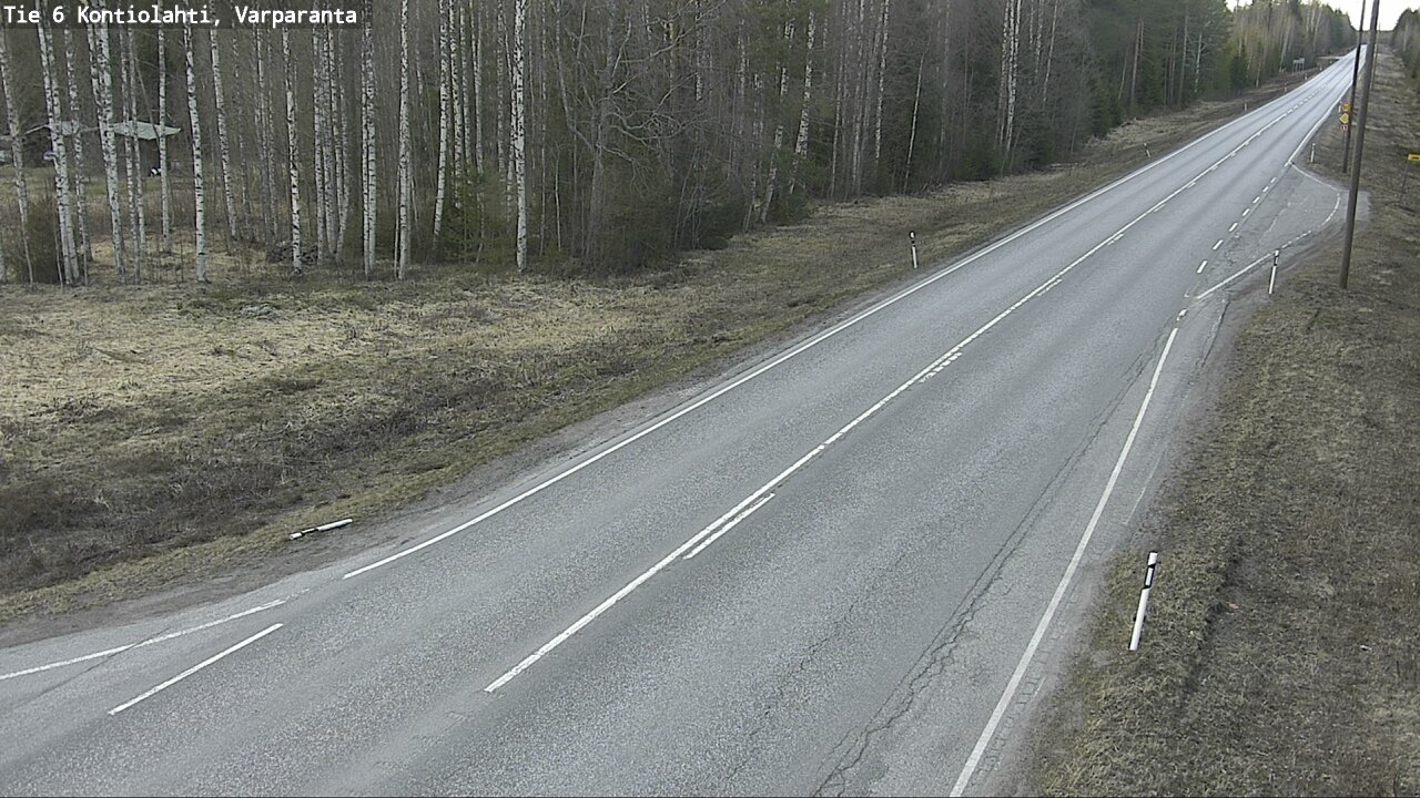 Weather Camera Image Väg 6 Kontiolax, Varparanta, Kontiolahti, Pohjois-Karjala