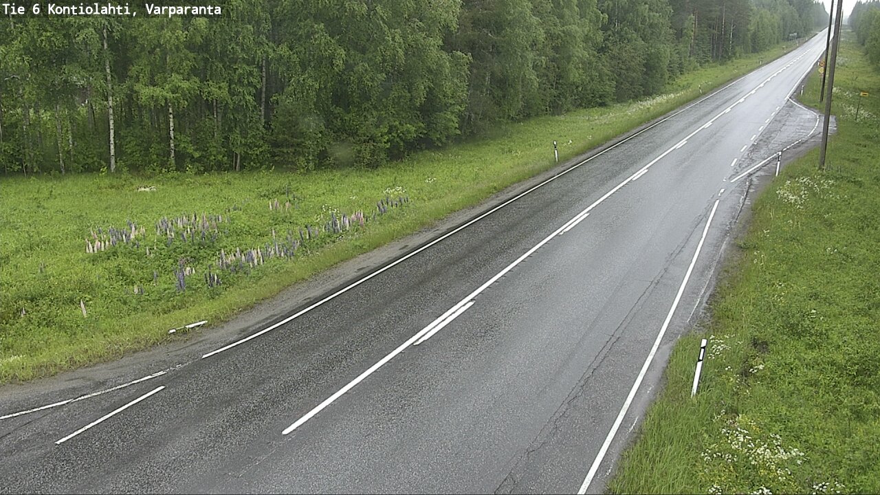 Weather Camera Image Road 6 Kontiolahti, Varparanta, Kontiolahti, Pohjois-Karjala