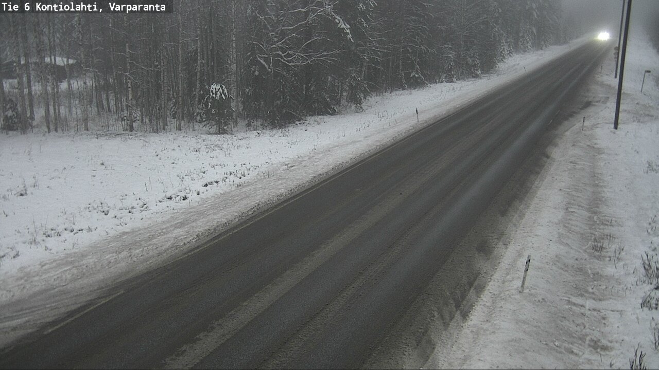 Weather Camera Image Road 6 Kontiolahti, Varparanta, Kontiolahti, Pohjois-Karjala