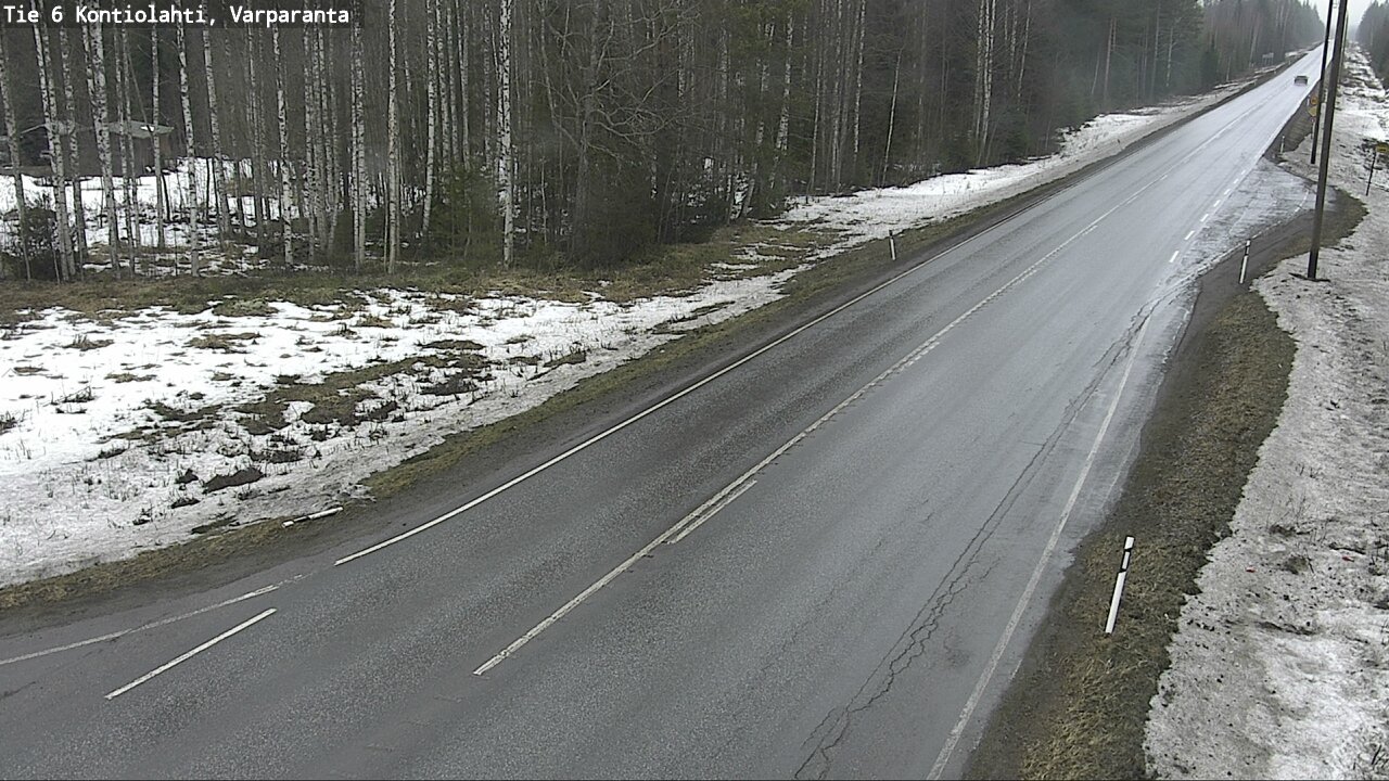 Weather Camera Image Väg 6 Kontiolax, Varparanta, Kontiolahti, Pohjois-Karjala