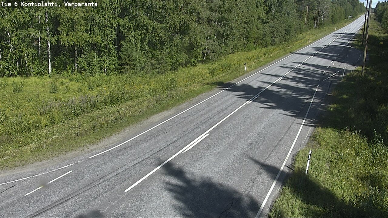 Weather Camera Image Road 6 Kontiolahti, Varparanta, Kontiolahti, Pohjois-Karjala