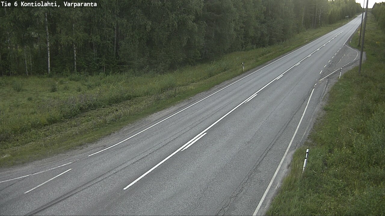 Weather Camera Image Road 6 Kontiolahti, Varparanta, Kontiolahti, Pohjois-Karjala