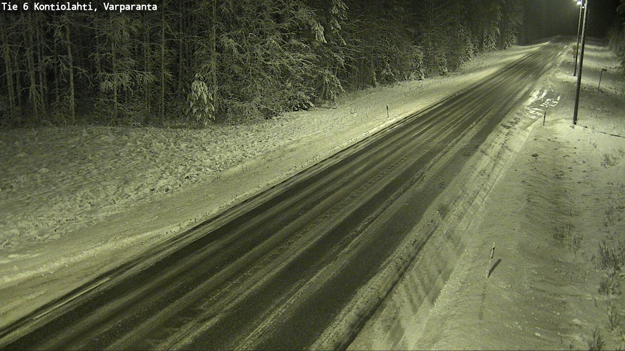 Weather Camera Image Road 6 Kontiolahti, Varparanta, Kontiolahti, Pohjois-Karjala