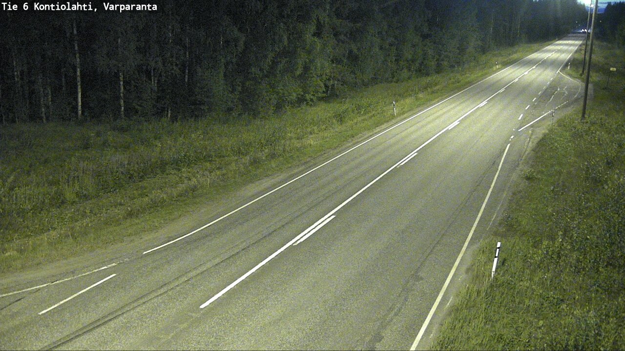 Weather Camera Image Road 6 Kontiolahti, Varparanta, Kontiolahti, Pohjois-Karjala