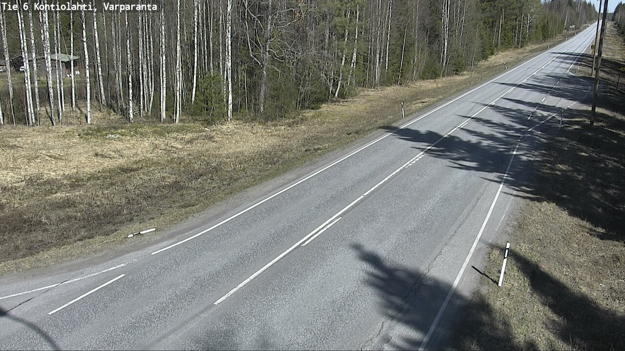 Weather Camera Image Road 6 Kontiolahti, Varparanta, Kontiolahti, Pohjois-Karjala