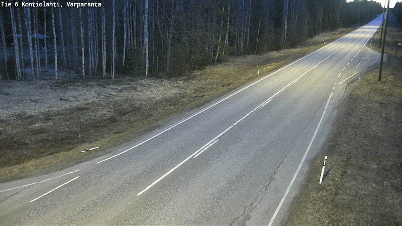 Weather Camera Image Väg 6 Kontiolax, Varparanta, Kontiolahti, Pohjois-Karjala