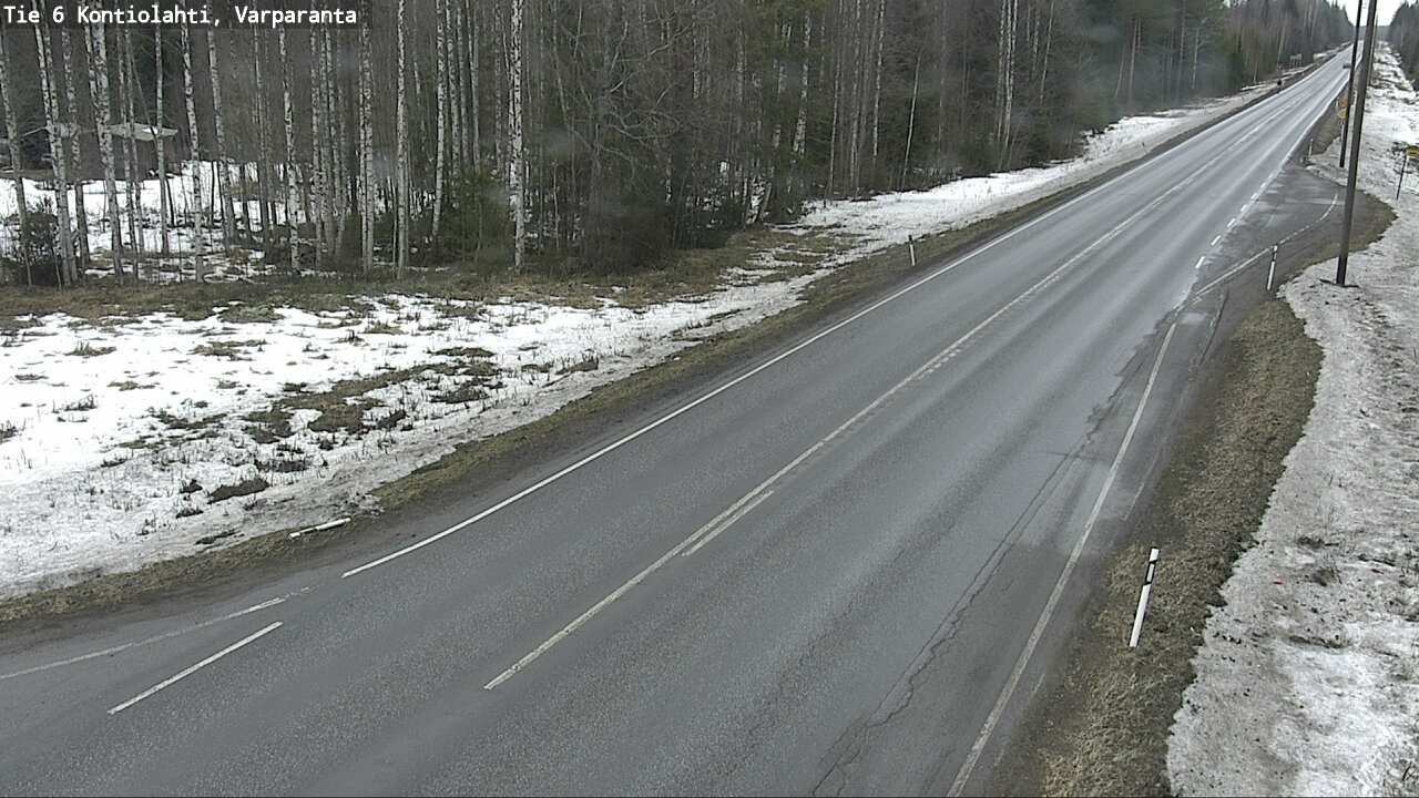 Weather Camera Image Väg 6 Kontiolax, Varparanta, Kontiolahti, Pohjois-Karjala