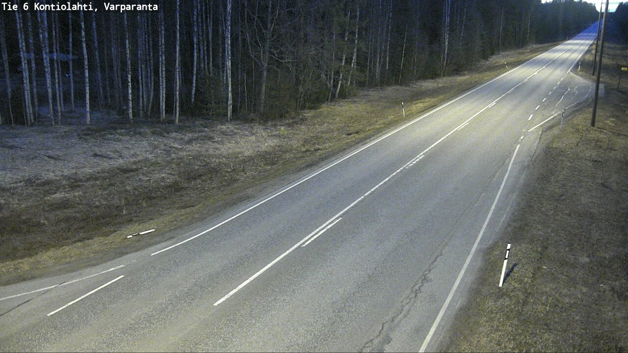 Weather Camera Image Väg 6 Kontiolax, Varparanta, Kontiolahti, Pohjois-Karjala
