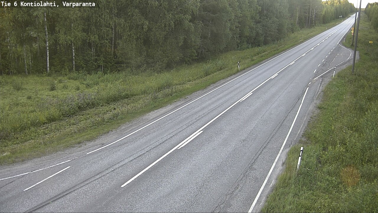 Weather Camera Image Road 6 Kontiolahti, Varparanta, Kontiolahti, Pohjois-Karjala