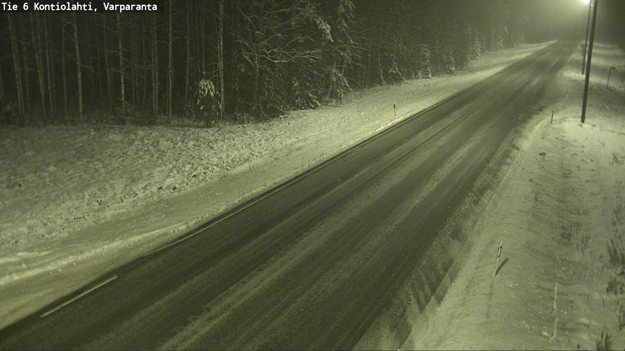 Weather Camera Image Road 6 Kontiolahti, Varparanta, Kontiolahti, Pohjois-Karjala