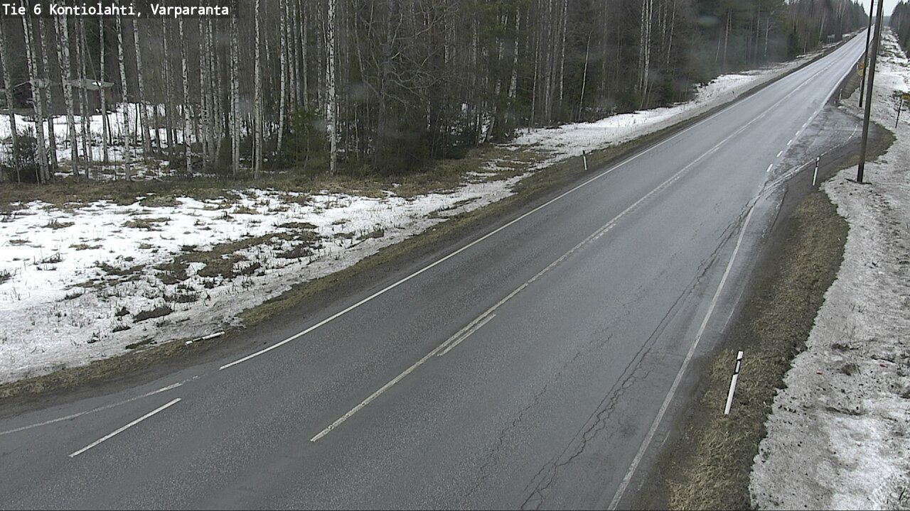 Weather Camera Image Väg 6 Kontiolax, Varparanta, Kontiolahti, Pohjois-Karjala