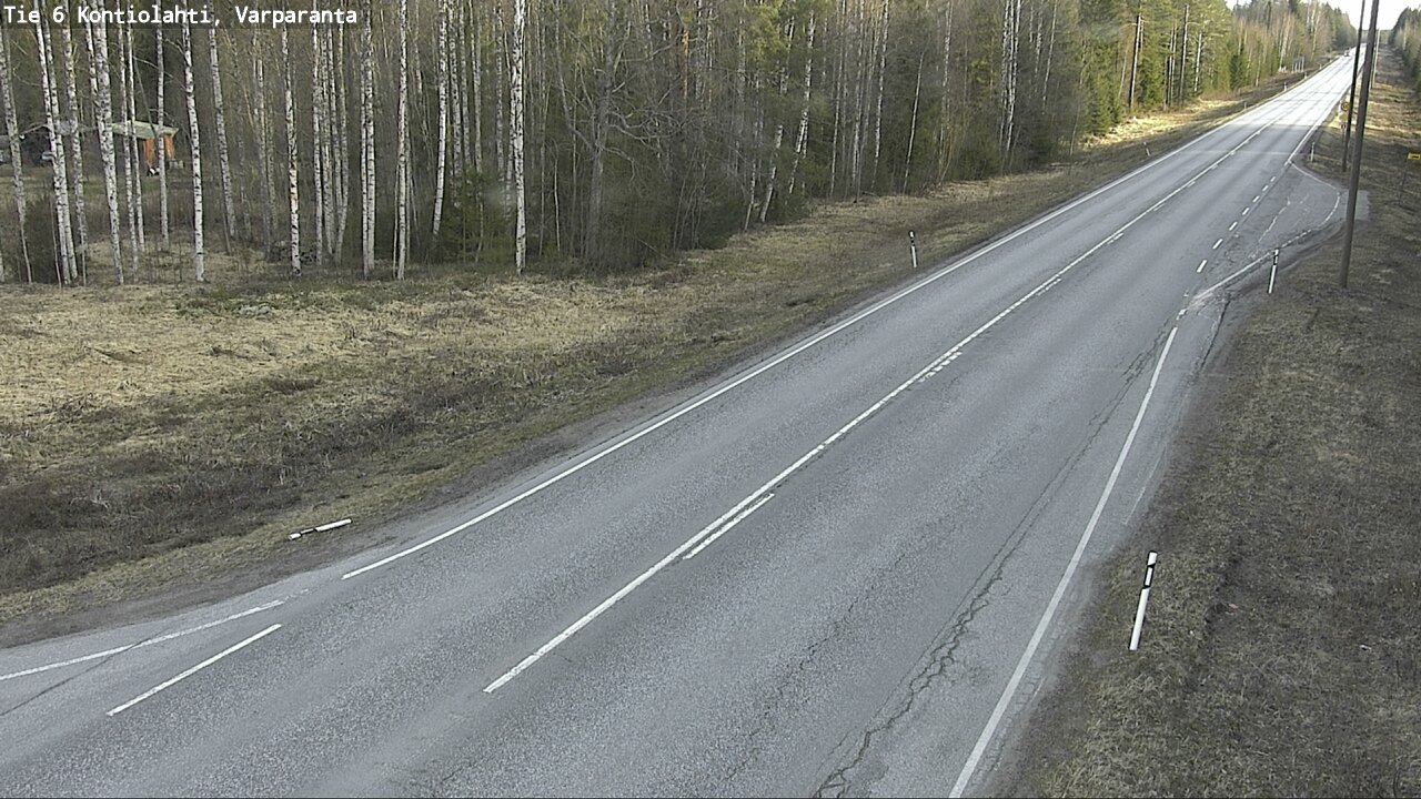 Weather Camera Image Road 6 Kontiolahti, Varparanta, Kontiolahti, Pohjois-Karjala