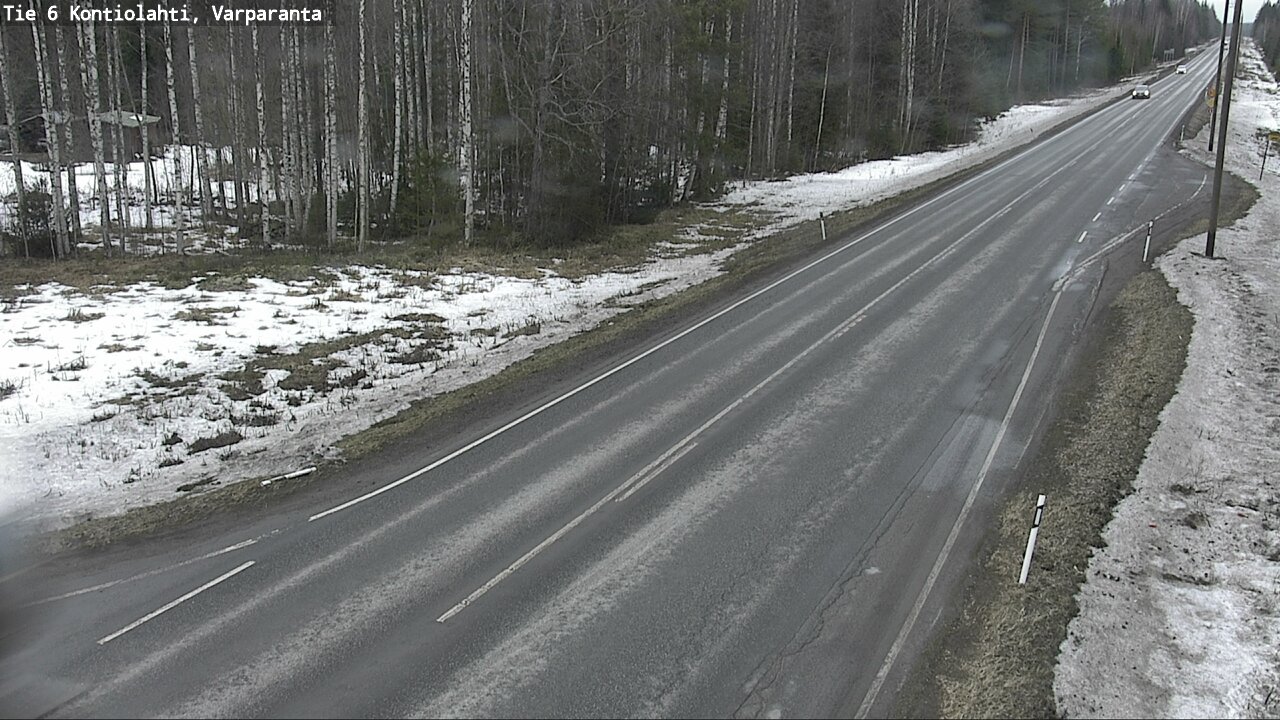 Weather Camera Image Väg 6 Kontiolax, Varparanta, Kontiolahti, Pohjois-Karjala