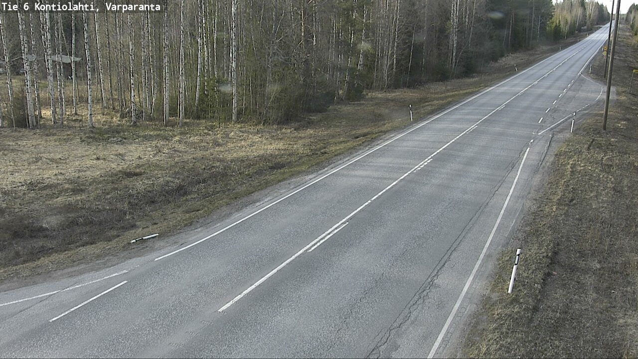 Weather Camera Image Väg 6 Kontiolax, Varparanta, Kontiolahti, Pohjois-Karjala