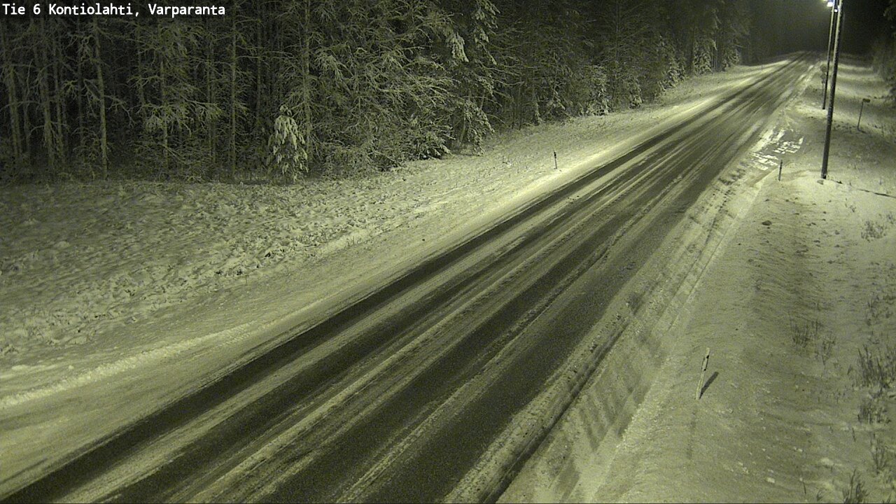 Weather Camera Image Road 6 Kontiolahti, Varparanta, Kontiolahti, Pohjois-Karjala