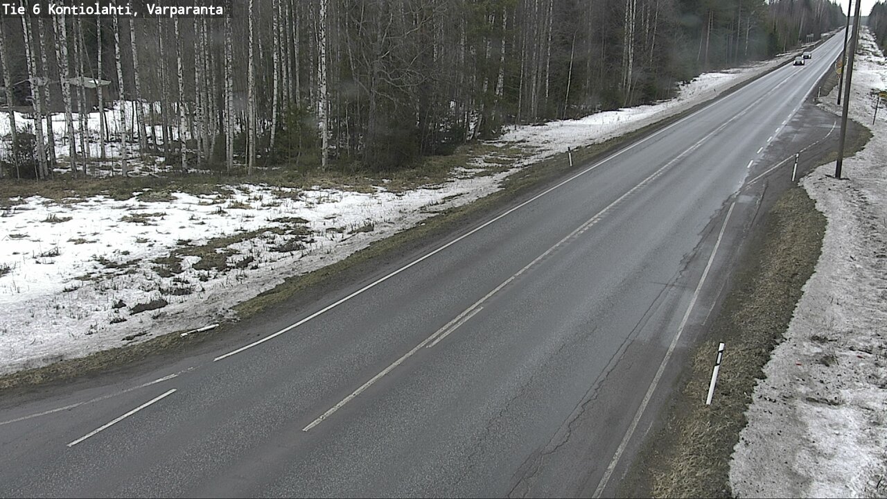 Weather Camera Image Väg 6 Kontiolax, Varparanta, Kontiolahti, Pohjois-Karjala