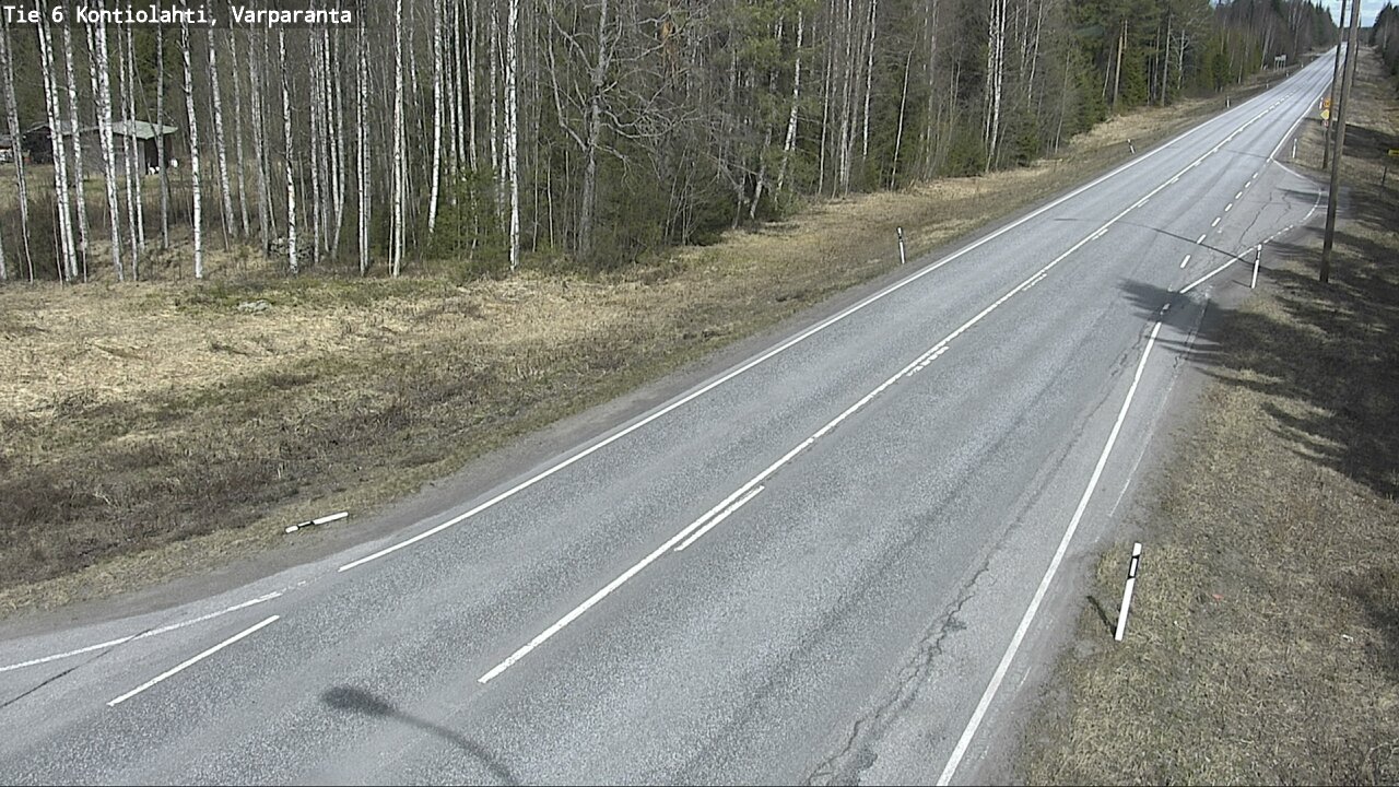 Weather Camera Image Väg 6 Kontiolax, Varparanta, Kontiolahti, Pohjois-Karjala