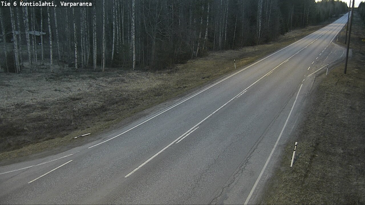 Weather Camera Image Väg 6 Kontiolax, Varparanta, Kontiolahti, Pohjois-Karjala