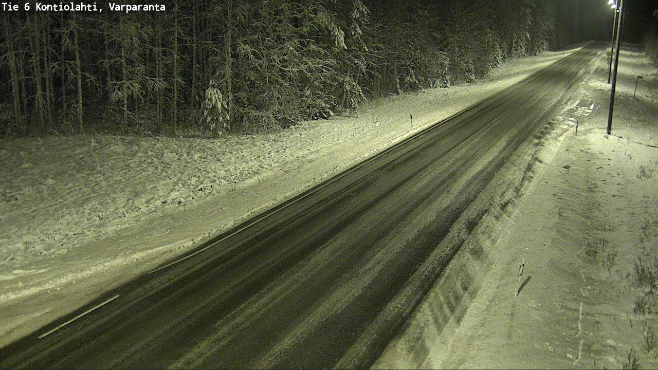 Weather Camera Image Road 6 Kontiolahti, Varparanta, Kontiolahti, Pohjois-Karjala