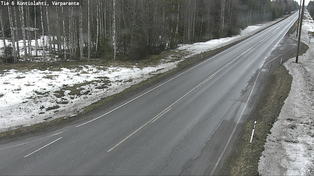 Weather Camera Image Väg 6 Kontiolax, Varparanta, Kontiolahti, Pohjois-Karjala