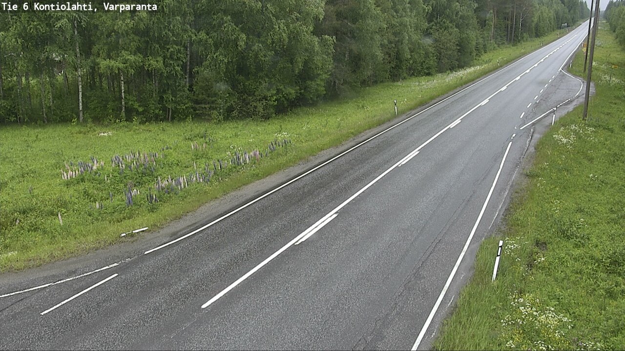 Weather Camera Image Road 6 Kontiolahti, Varparanta, Kontiolahti, Pohjois-Karjala