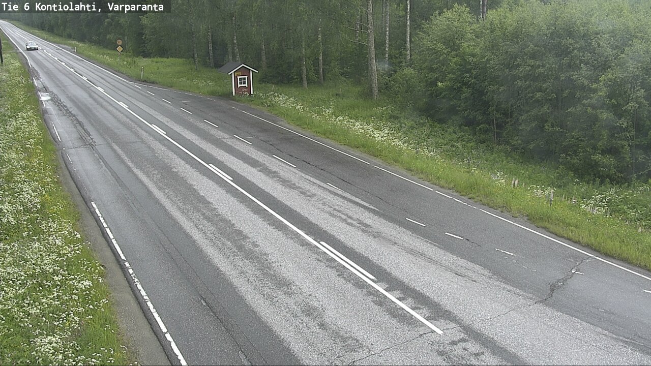 Weather Camera Image Väg 6 Kontiolax, Varparanta, Kontiolahti, Pohjois-Karjala